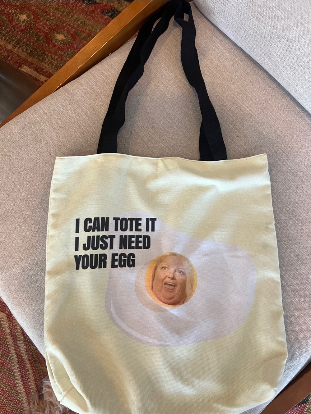 90 Day Fiance Inspired Angela Egg Tote Bag